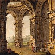 Antonio Joli Architectural Capriccio oil painting artist